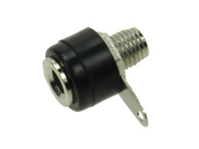 Gniazdo bananowe na panel 4mm 19A; 30Vac / 60Vdc; czarny