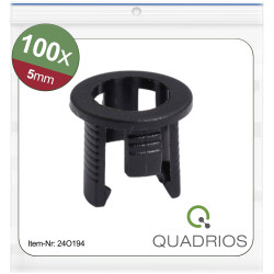 Quadrios 24O194 LED socket Plastic Suitable for LED 5 mm Holders