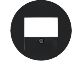 BERKER R.1/R.3/R.classic Płytka czołowa do gniazda TAE i głośnikowego czarny połysk 10382045 HAGER