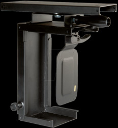 17031131 Mini PC bracket, extendible, pivoting, black