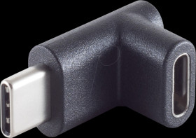 BS13-40002 USB 3.1 adapter, C plug to C socket, 90° left/right