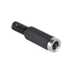 GNIAZDO DC 2.5/5.5 NA KABEL LUTOWANE