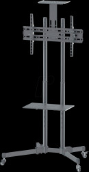 461238 TV stand with rolls, 37" - 70", max. 50 kg, black