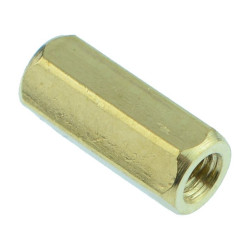 12mm Hexagonal Female to Female Brass Spacer M3