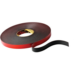 3M 5925F/1233 VHB&#x2122; Tape 5925F, Black, 12 mm x 33 m, 0.6 mm