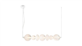 Lampa Wisząca Daphne White 40W Złoty Ciepła 3000K 40W Led Ip20 Ml0864 Milagro