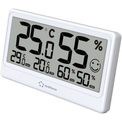 Renkforce Rf-6416470 Thermo-Hygrometer White Measures Temperature And Humidity