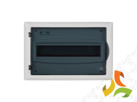 Rozdzielnica podtynkowa 12 modułowa 1x12M drzwi pełne IP40 ECONOMIC BOX RP N+PE 2513-01 ELEKTRO-PLAST NASIELSK