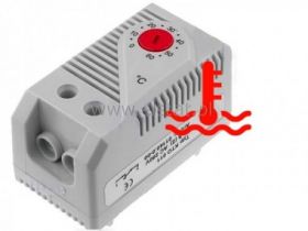 Termostat ( otwierający ) reg. grzałki; 0-60°C; NC