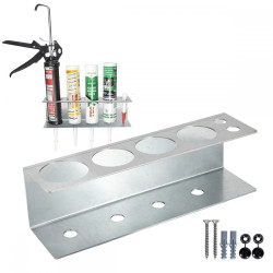 Metalowy uchwyt na 4 tuby kleju i silikonu, ocynkowana stal