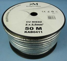 Cu-OFC 2x2,50 BEZTLEN.PRZEWÓD KRUGER&amp;MAT