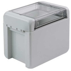 Obudowa Poliwęglan V0 szerokość zew. 80 mm długość zew. 113 mm wys. zew. 90 mm Bopla IP66, IP68 Jasnoszary