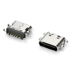 GNIAZDO USB-C 6 PIN TYP06 (5 SZTUK) (ZLUSB GNC-06)