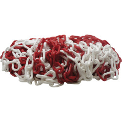 VISO CBR801SBS Chain Barrier Red/White Polypropylene 25m Plastic