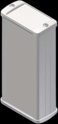 Aluminum Profile enclosure, (L x W x H) 125 x 59.9 x 30.9 mm, white (RAL 9002), IP65, TEKAM 13.7