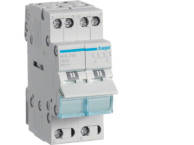 Modułowy przełącznik instalacyjny I-0-II punkt wspólny od dołu 2P 16A 230VAC SFB216 HAGER