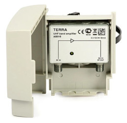 Wzmacniacz masztowy DVB-T UHF AB010 Terra (15 dB DC 5V/12V)