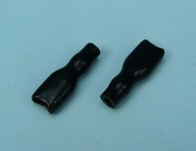 4,8x0,8mm 2,5mm BLACK OSŁONA KONEK.100s