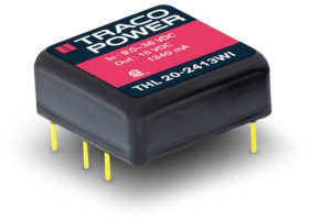 TracoPower THL 20-2415WI Przetwornica DC/DC, do PCB 24 V/DC 24 V/DC 835 mA 20 W Ilość wyjść: 1 x Content 1 szt.