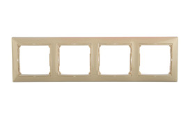 VALENA Ramka poczwórna pozioma kremowa 774354