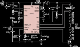 60V LED Controller with Internal PWM Generator
