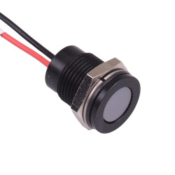 Q14F5BXXW02E White Flush 14mm 3.3VDC LED Panel Indicator IP67 APEM