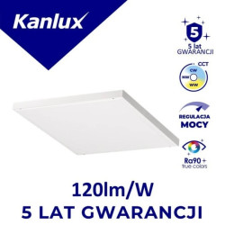Panel LED natynkowy BLINGO AIO SRM40W 60 max 4900lm 3000/4000/6500K IP20 Ikl. Ra90 5 lat Gwar. biały 39230