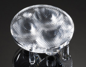 Soczewka LED Średni kąt 3-LEDowa 35 (Dia.) x 15mm, D 35mm, kąt widzenia 22 → 33°, do użytku z Cree MC-E, Cree