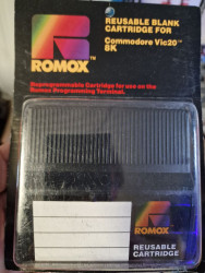 VINTAGE 1983 ROMOX REUSEABLE BLANK CARTRIDGE FOR Vic20 8K - RARITY
