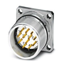 Złącze wielostykowe przemysłowe 12-pinowe M23 Montaż przedni Wtyczka Phoenix Contact