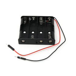 4 x AA Battery Holder with Premium Jumper Header Wires