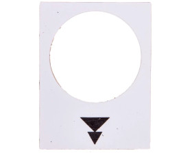 Tabliczka opisowa biała prostokątna 30x40mm PODNOSZENIE WOLNO-SZYBKO ZB2BY4953