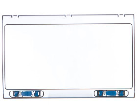 Drzwi do szafki IKA 2x12 transparentne DOOR-3/36-T-IKA 174223