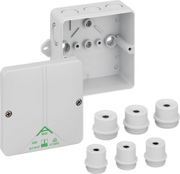 Puszka elektroinstalacyjna ścienna Polistyren 94 x 94 x 57mm Szary IP54, IP65 Günther Spelsberg