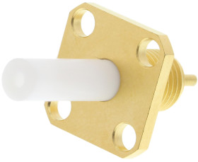 Złącze koncentryczne Montaż na kołnierzu Żeński 50Ω typ złącza Złącze SMA 0 → 18GHz Lutowane