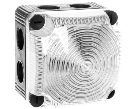 Sygnalizator ostrzegawczy przezroczysty 24V DC LED stały IP66 853.400.55
