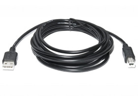 KABEL USB 2,0 AM-BM 2M BLACK