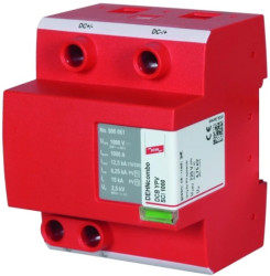 Ogranicznik przepieć B+C Typ 1+2 do ochrony instalacji PV 12,5kA 3,75kV 1500V DC DEHNcombo YPV SCI 1500 900062
