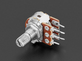Panel Mount 10K Dual Log Potentiometer (10K Dual Log)