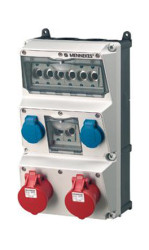 16A 400 V MENNEKES Niebieski, czerwony Montaż ścienny IP44