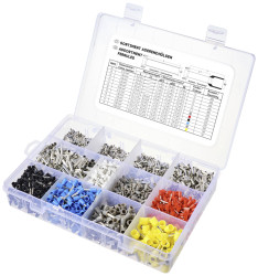 TRU COMPONENTS TC-11991836 Zestaw końcówek rurkowych, z częściową izolacją , 0.5 mm², 3750 szt.