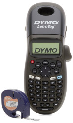 DYMO LetraTag LT-100H czarny Drukarka etykiet Przystosowana do taśmy do nadruku: LT 12 mm
