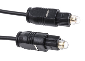 Optyczny kabel audio, złącze A: TOSlink, złącze B: TOSlink, dł.: 1.5m