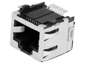 Gniazdo RJ45 8-PIN Kat 5 ekranowane złocony Układ 8p8c SMT 6339160-1