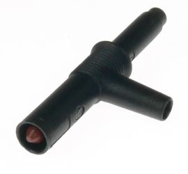 SLS 2000 SH SW W Wtyk bezpieczny 4mm z gniazdem 4mm do połączeń wieżowych, przykręcane, czarny, Hirschmann, 972320101, SLS2000SH
