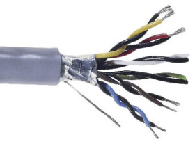 Kabel do transmisji danych 6 -parowy 0,33 mm² 12 -rdzeniowy Ekranowany 22 AWG AWG PVC 300 V RS-232