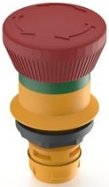 Emergency stop, rotary release, mounting Ø  16.2 mm, unlit, 1.30.074.281/0300
