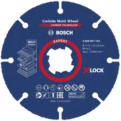Bosch 2608901192 Expert Carbide Multi Wheel 115mm Cutting Disc X-LOCK