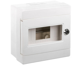 Rozdzielnica modułowa Alfa 2 1x7 modułów zamek+szyba IP44 ALFA 2 Z ALFA 7S ZSZ 5-405