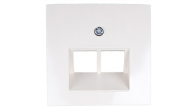 Berker/B.Kwadrat Element Centralny Gniazda Przyłączeniowego 2Xuae Kremowy...